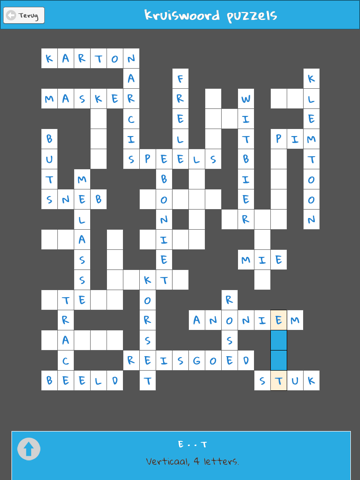 Screenshot #4 pour Kruiswoordpuzzels in Nederlands