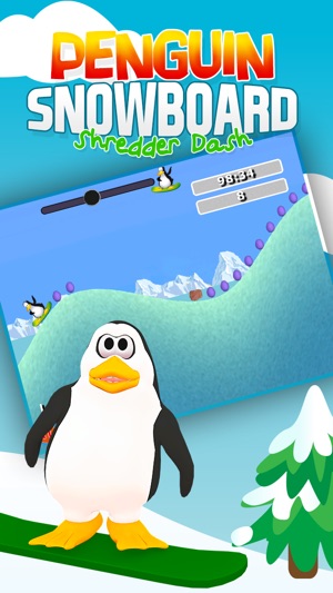 Penguin Snowboard Shredder Dash: Downhill Mountain Racing(圖2)-速報App