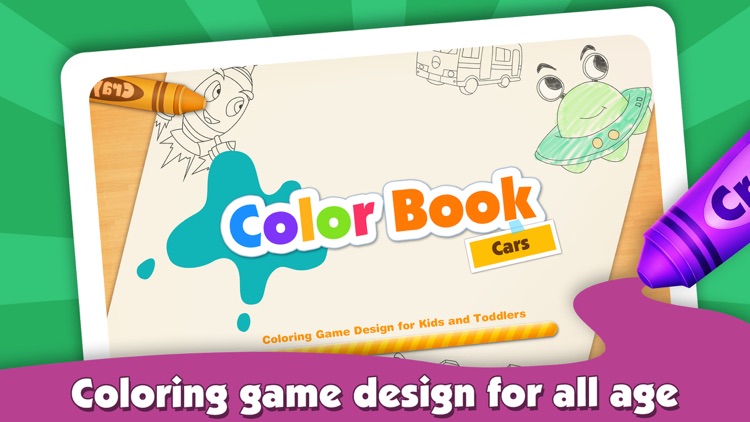 Kids Color Book: Cars - Educational Coloring & Painting Game Design for Kids and Toddler screenshot-3