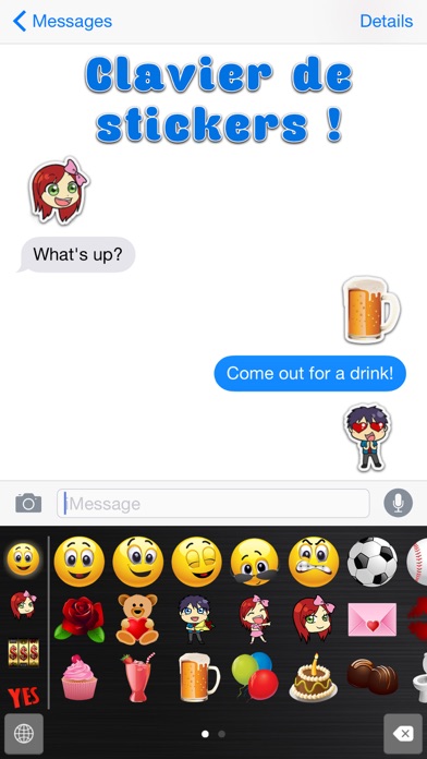 Screenshot #2 pour Big Emoji - Stickers pour Messages, Textes, & Facebook