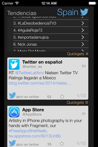 Quickgets Bird - Widgets for Twitter screenshot 2