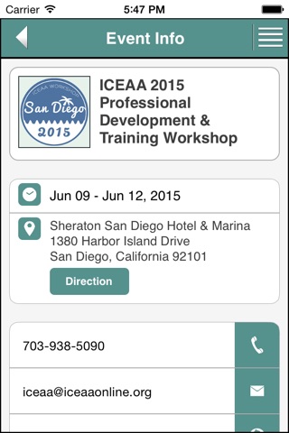 ICEAA 2015 screenshot 3