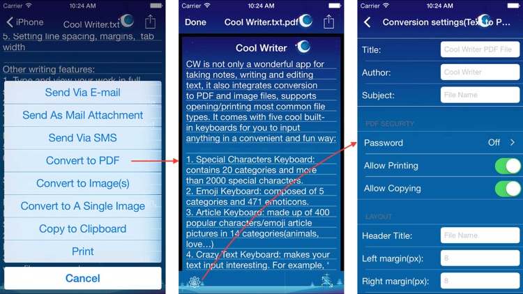 Cool Writer - Awesome writing & note taking app with Dropbox & iCloud sync. screenshot-3