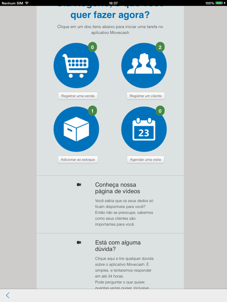 Movecash gestão de vendas
