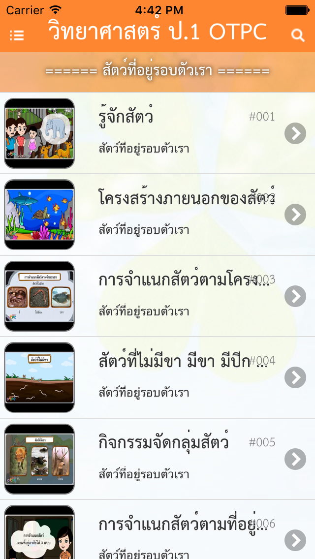 วิทยาศาสตร์ ป.1 OTPC