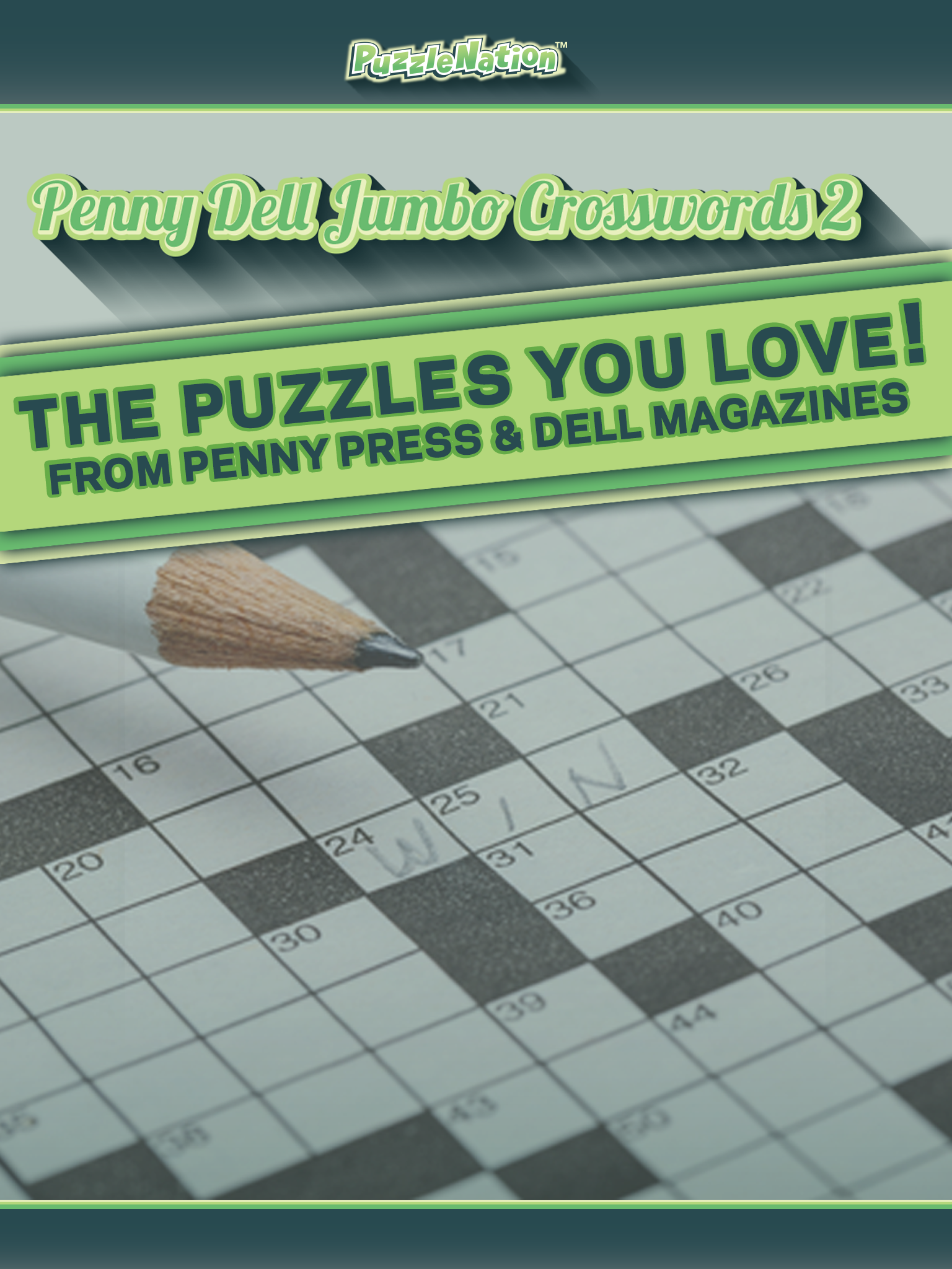 Penny Dell Jumbo Crosswords 2 – Crossword Puzzles for Everyone!