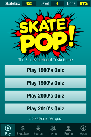 Skate Pop - Skateboard Trivia Quiz screenshot 2