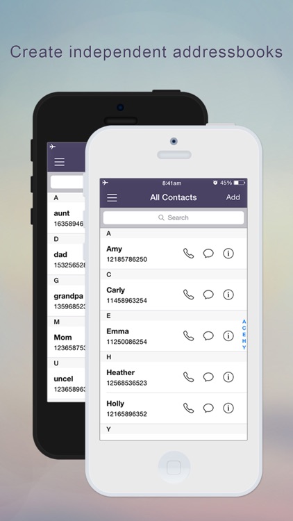 Marveltacts Lite - hide your secret contacts simply and effectively