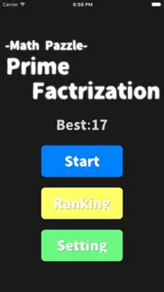 prime factorization-free brain training game iphone screenshot 1