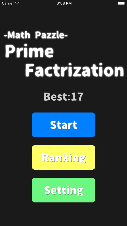 #1. Prime Factorization-free brain training game (iOS) 由: NAKAYUBI CORPORATION