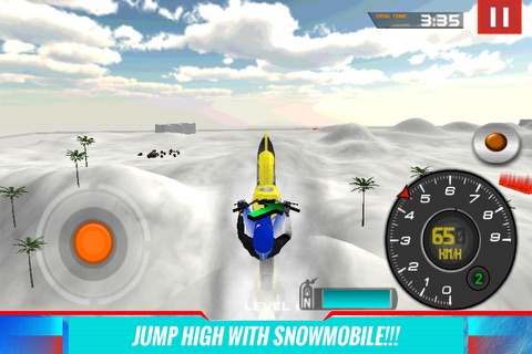 Extreme Snow Bike Simulator 3D - Ride the mountain bike in frozen arctic hills screenshot 4