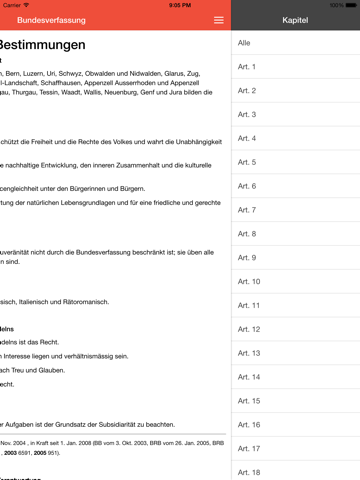Screenshot #6 pour Bundesverfassung BV Schweiz PRO
