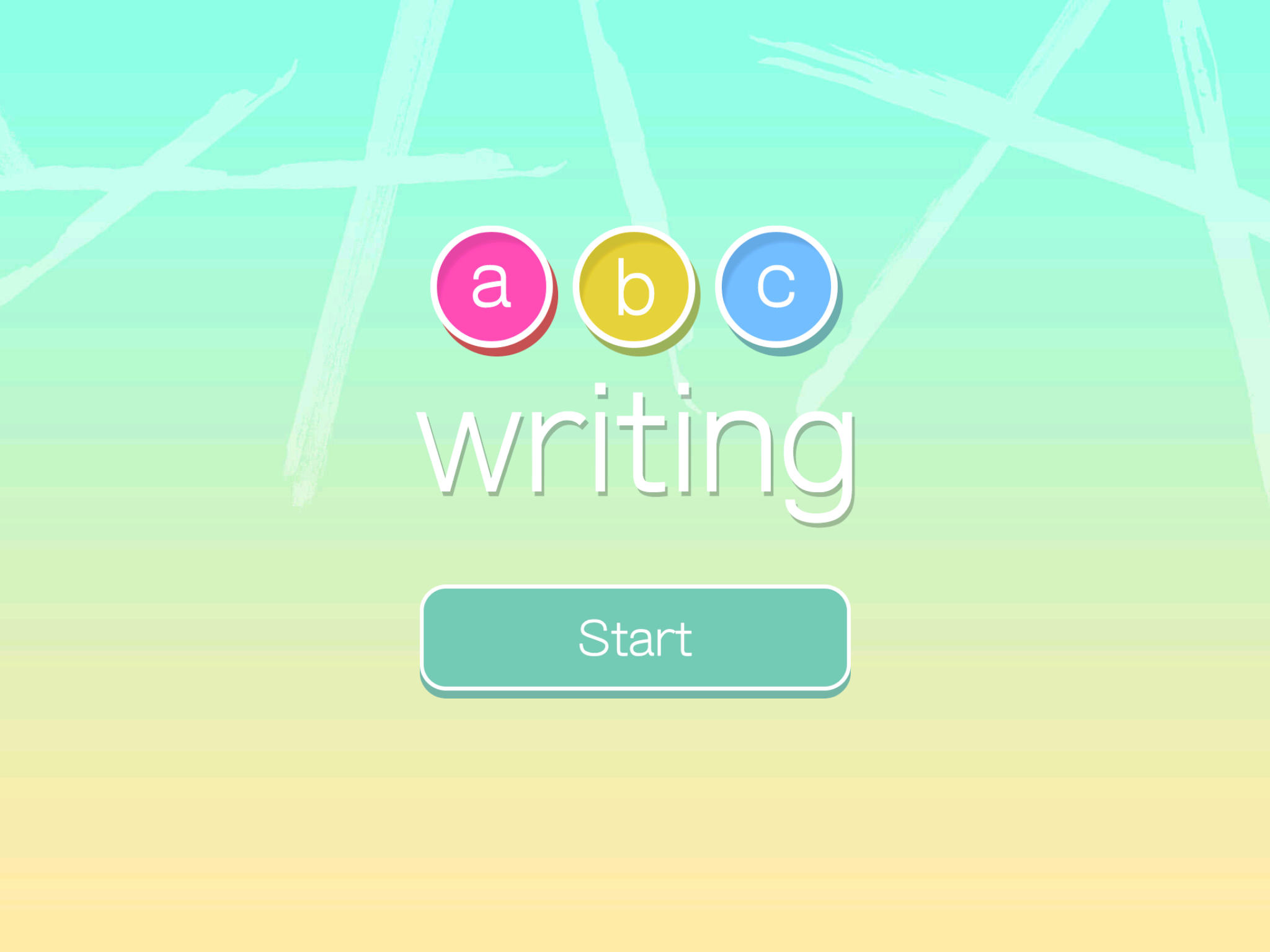 ABC Writing in Flat Design