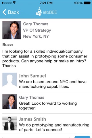 elloBEE – Connect & Seek Out Talented Professionals. screenshot 3