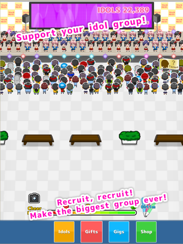 Infinite Idols ～Popular Clicker-style Free Casual Game～ iPad screenshot 1 - Games app