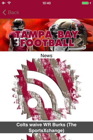 Football STREAM+ - Tampa Bay Buccaneers Edition screenshot 2
