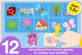 Game screenshot Baby First Words. Matching Educational Puzzle Games for Toddlers and Preschool Kids by Abby Monkey® Learning Clubhouse mod apk