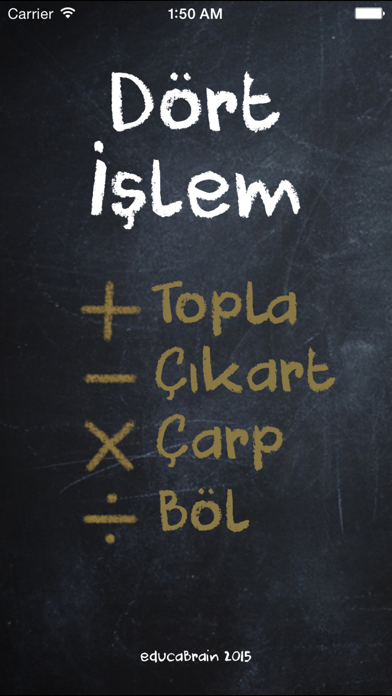 Screenshot #1 pour Dört İşlem Öğreniyorum