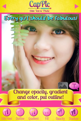 CapPic Add Text to Photo - Put Captions on your Photos and Write Messages screenshot 3