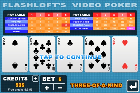 Flashloft's Video Poker screenshot 3