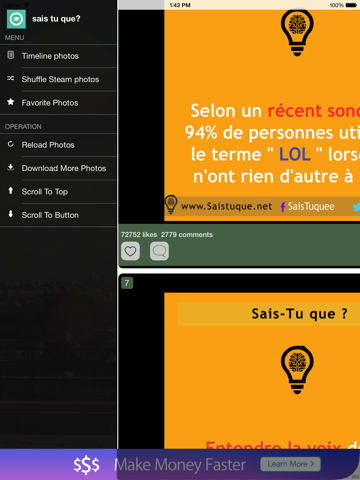 Sais Tu Que? iPad screenshot