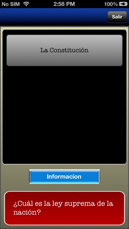 Examen de ciudadanía en español
