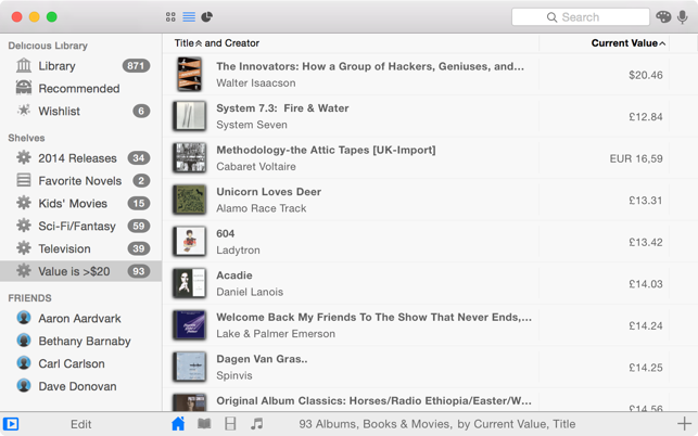 ‎Delicious Library 3 Screenshot