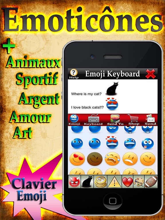 Screenshot #4 pour Emoji 2+ – Êmoticônes + Clavier Emoji GRATUITEMENT