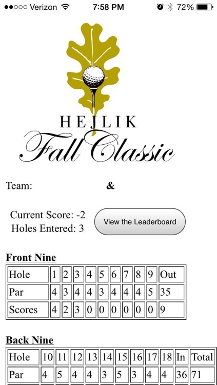 Hejlik Fall Classic