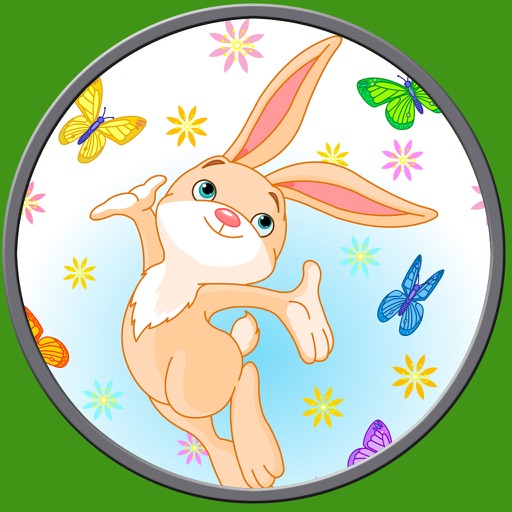 beautiful rabbits for kids - free game icon