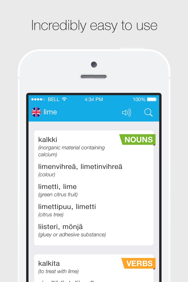 Finnish – English Dictionary screenshot 3