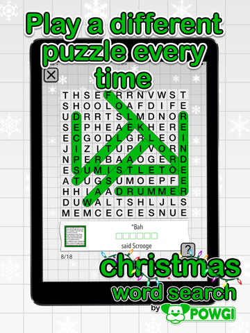 Screenshot #6 pour Christmas Word Search by POWGI