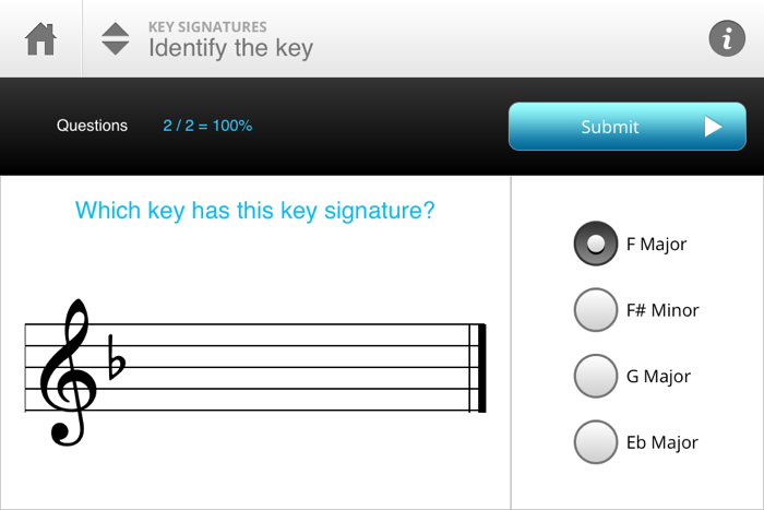 Musition Key Signatures