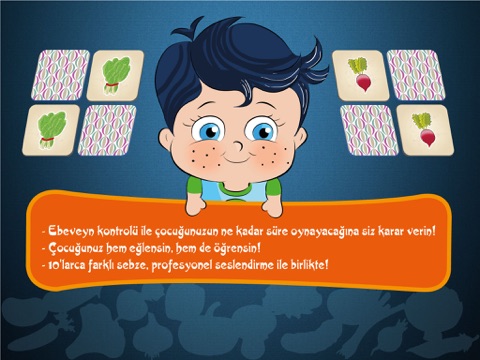 Screenshot #5 pour Apprendre le Turc avec P'tit Génie - Jeu de Mémoire - Legumes