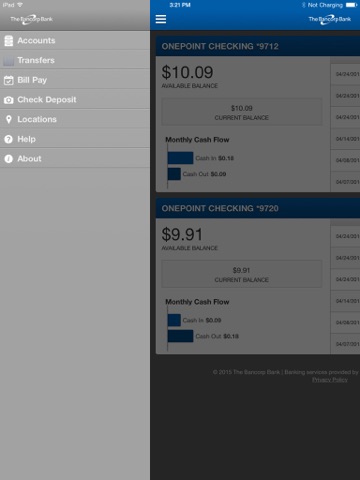 The Bancorp Mobile for iPad screenshot 2