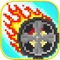 Car Crash is a racing arcade game with an old style 8 bit graphics