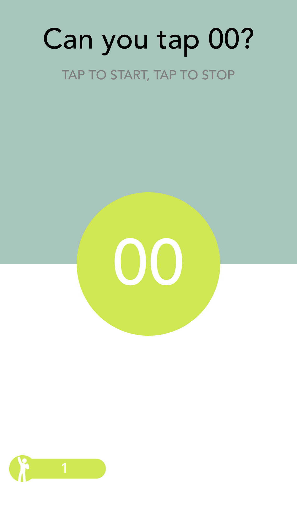 ZeroZero - Try to tap 00