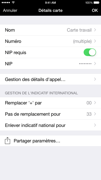 Screenshot #3 pour Carte de téléphone