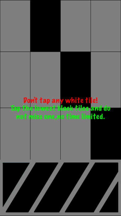 Screenshot #1 pour The Black Tiles Ninja 2 - Don't Touch The White Blocks, Only Black Piano Ones