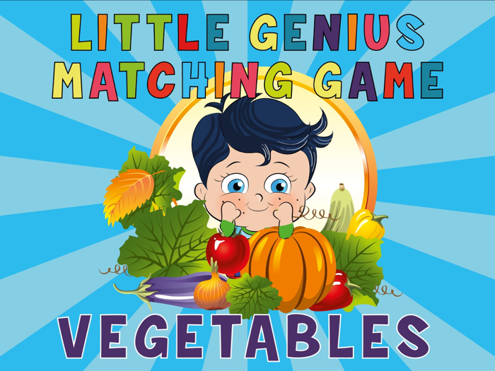Little Genius Matching Game - Vegetables - Educational and Fun Game for Kids