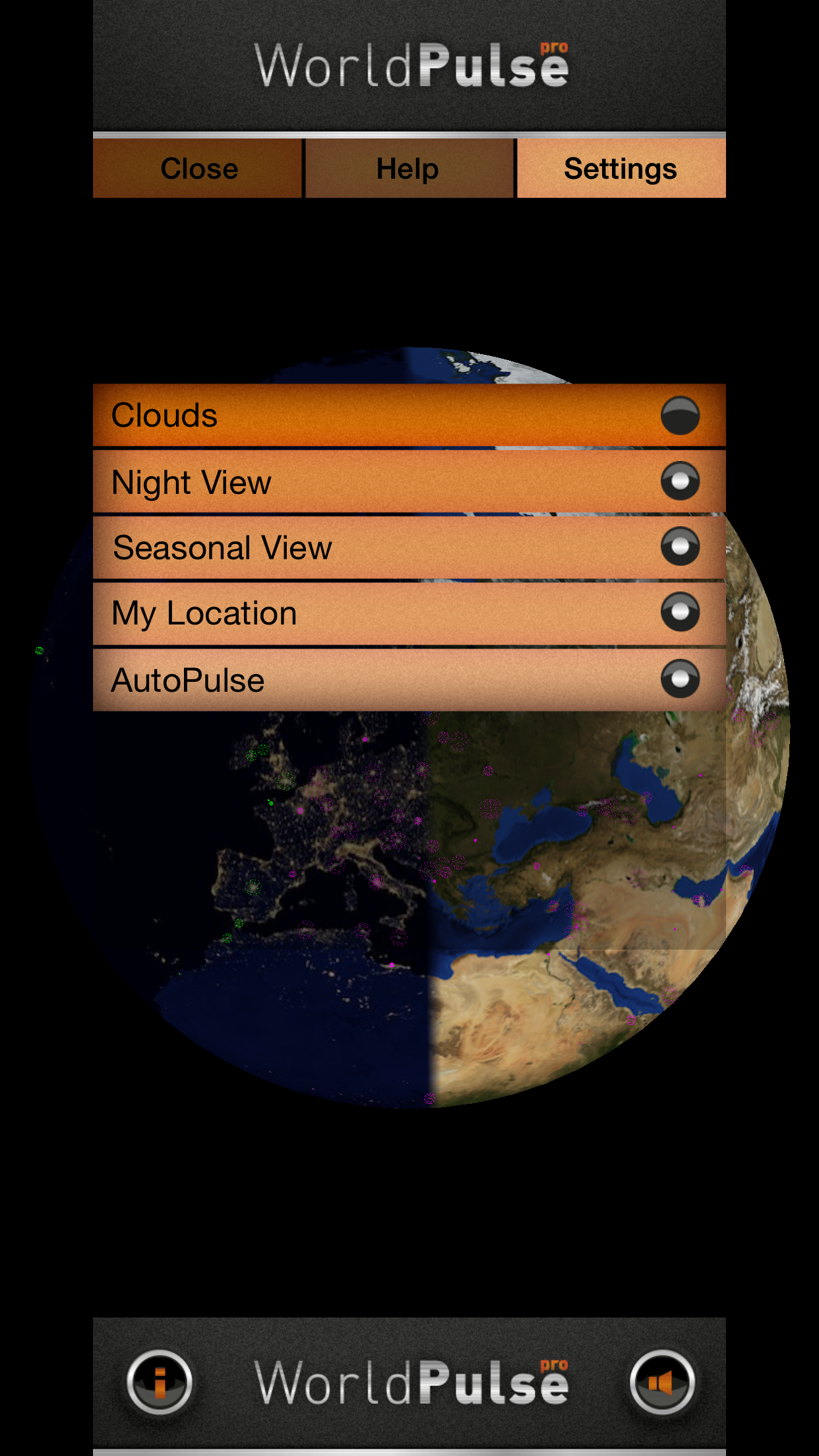 WorldPulse Earth Weather Clouds & Temperature screenshot 4