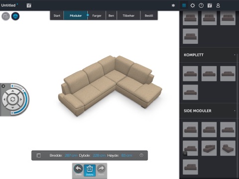 Treviso Sofa Builder screenshot 3