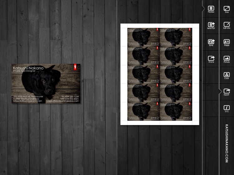 BusinessCardDesignerHD - Business Card Maker with AirPrint screenshot-4