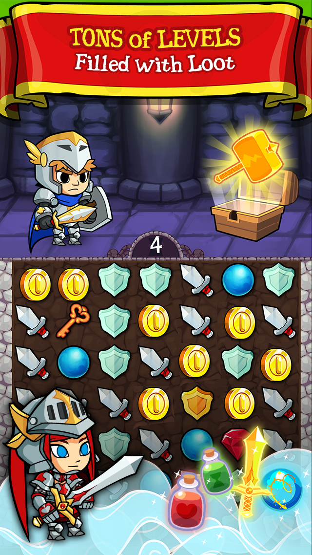 How to cancel & delete Puzzle Lords - Match-3 Battle RPG Game from iphone & ipad 3