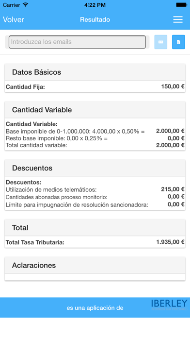 How to cancel & delete Calculo de tasas judiciales from iphone & ipad 4