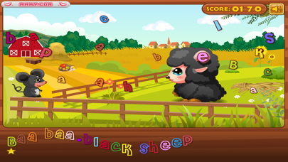 Baa Baa Black Sheep – Nursery rhyme and educational puzzle game for little kids iPhone screenshot