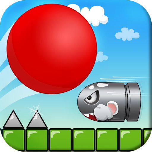 A Red Ball Bullet Escape! - Avoid Bouncing Spikes iOS App