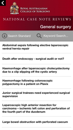 RACS National Case Note Review(圖2)-速報App