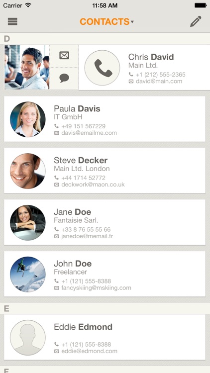 Contaqs - the Contact Manager screenshot-0