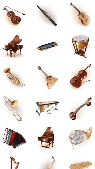 Screenshot #1 pour Instruments de musique avec des mélodies populaires